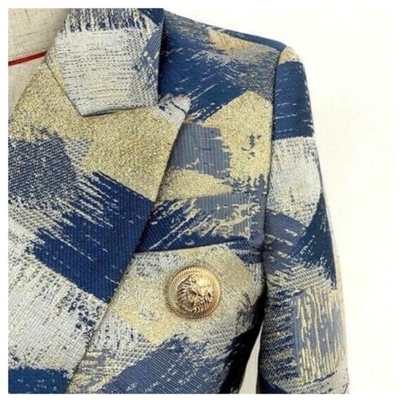 The OLMEY Metallic Patchwork Jacket - Picture 3 of 8